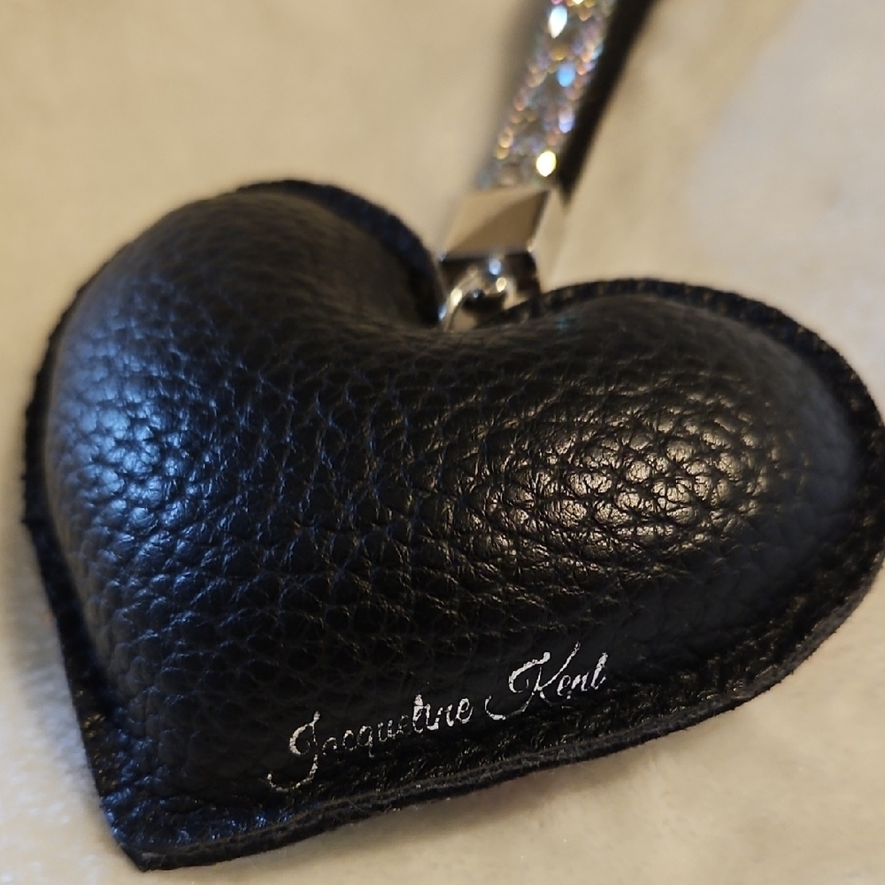 Jacqueline Kent Rhinestone Heart Keychain - Picture 2 of 2